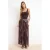 TRENDYOLMİLLA Dames Bruin Bloemen Maxi Skater Rokken