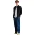 Farah Milners Oxford-overhemd met lange mouwen en knoopsluiting voor heren (Marine Marl Marl)