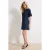 TRENDYOLMİLLA Dames Blauw Effen Kort / Mini Kort Casual A-lijn Jurken