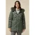 Oltre Quilted Down Jacket With Faux Fur Border