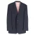 Ermenegildo Zegna gestreepte single-breasted blazer en broekset in marineblauwe wol