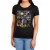 Wonder Woman Dames-T-shirt met pasvorm en karakterafbeeldingen (Zwart)