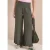 Cecil Dames Wide Legs broek met crêpe structuur in Groen