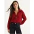 Gestructureerde Polo Kraag Knop Cardigan