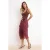 TRENDYOLMİLLA Dames Bordeaux Bloemen Midi Asymmetrisch A-lijn Rokken