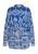 usha Blouse Dames koningsblauwe crème
