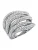 Giorgio Martello Milano Ring  zilver / wit