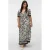 VERO MODA CURVE korte jurk met zebraprint zwart