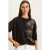 Bloemversierde Ronde Hals Relaxed Fit Sweatshirt