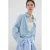 Mango geruit blouse blauw