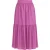 Gelaagde midi-rok met elastische tailleband