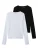 TWO SOON Shirt  zwart / wit