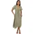 Brave Soul Dames/Dames Floral V Neck Midi Dress (Geel)
