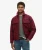Surplus Geruit Wollen Overshirt met Rits Rood