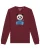 Watapparel Sweatshirt ‘ Panda ‘  gemengde kleuren / bourgogne