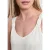 Top met V-hals en knoopdetail