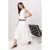 TRENDYOLMİLLA Dames Wit Effen Maxi Rokken