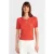 Geribbelde gebreide blouse met knoopdetails