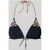 banana moon Bikini-top met motief-stitching model ‘Crico’