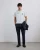 Scalpers Shirt ‘Scfishing Tee’  navy / zwart / wit