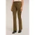 Motivi Cotton Drill Flare Pants Military Green