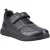 Hush Puppies Alfie Bungee Snr Leren Zwarte Schoenen Voor Jongens
