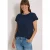 Shirt met boothals in ajour-look