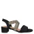 Marco Tozzi suèdelook sandalen met blokhak zwart