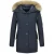 TheBrand Lange parka jas met bontkraag