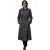 Biba Trenchcoat van kunstleer voor dames (Zwart)
