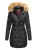 Navahoo Dames Winterjas Papaya – Getailleerd, Warm & Met Afneembare Bontkraag
