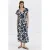 Mango gebloemde midi jurk – ecru