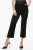 Corduroy cropped broek in zwart