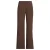 Anytime high waist wide leg broek met plooien – donkerbruin