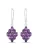 Rafaela Donata Oorbellen  purper / zilver