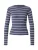 PIECES Trui  donkerblauw / wit