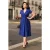 Topvintage Exclusive ~ The Glenda swing jurk in koningsblauw