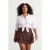 Trendyol Curve Dames Bruin Bloemen Kort / Mini Grote maten Rokken