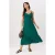 TRENDYOLMİLLA Dames Groen Effen Midi Mouwloos Skater Jurken