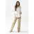 EsQualo Blouse Long Broderie Anglaise Off White