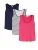 love & roses Top  navy / framboos / wit