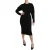 Dolce & Gabbana Dameszwarte Bodycon Sheath Midi Stretch Jurk