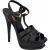 Saint Laurent Tribute Platform Sandalen Zwart