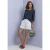 Shirt met 3/4-mouwen en een boothals