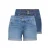 ONLY skinny regular waist denim short medium blue denim – (set van 15)