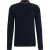 BOSS Orange Passerby Heren Lange Mouw Stretch-Katoenen Polo met Logo Patch NOS