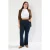 Trendyol Curve Dames Donkerblauw Effen Flared Hoge taille Grote maten Jeans