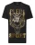 Plein Sport Shirt ‘Tiger’  goud / zwart