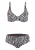 BECO the world of aquasports Bikini ‘Zebra Vibes’  zwart