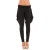 Zwarte Jersey Harem Stijl Broek met Zakken
